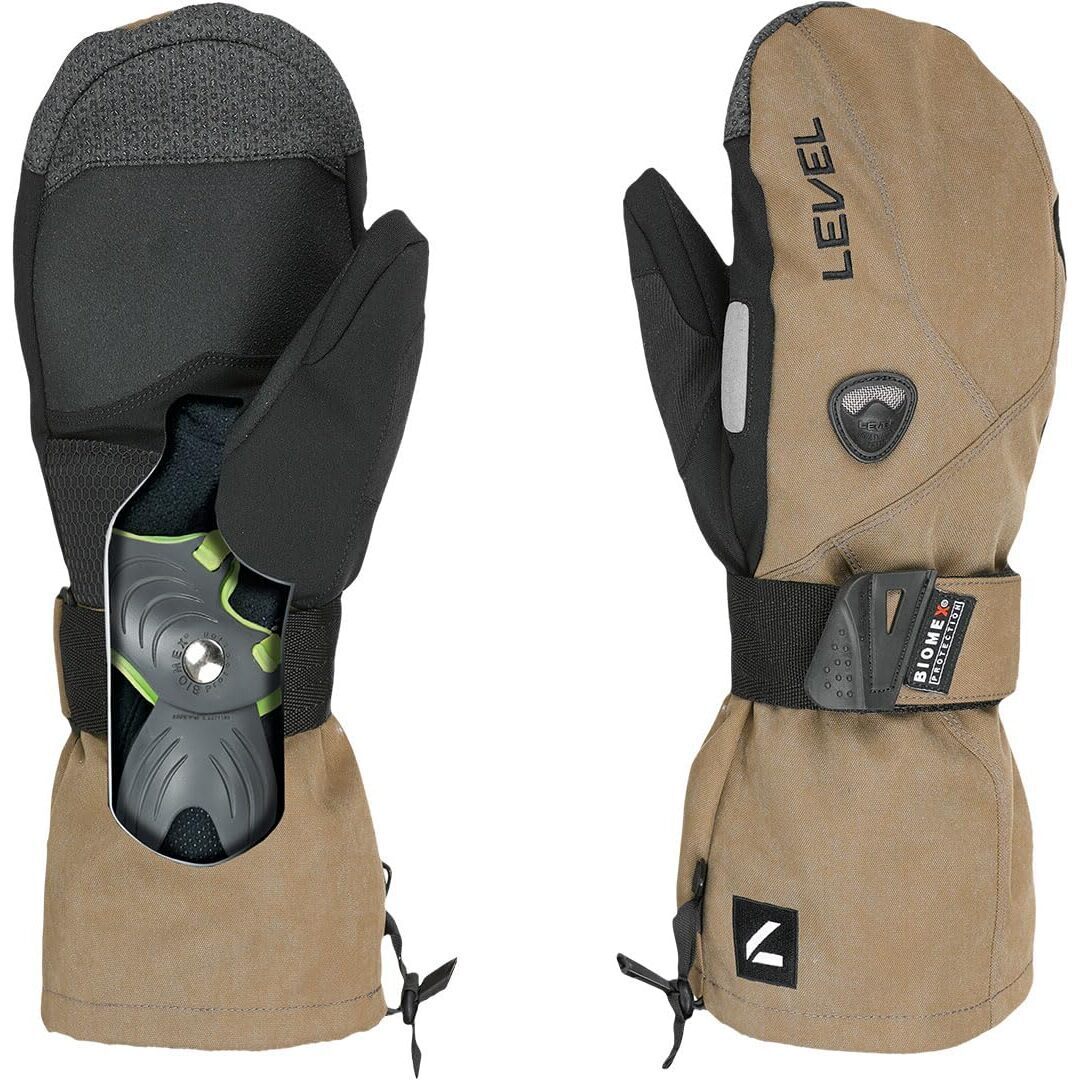 9933 Fly Snowboard Mitttens With Wrist Guards (Onecolor
